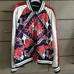 Valentino Graphic Print Bomber Jacket 