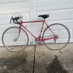 1980’s Vintage Peugeot Bicycle Road Bike Red