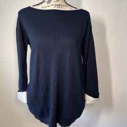 Escada Sweater Tunic Size XS Color Navy