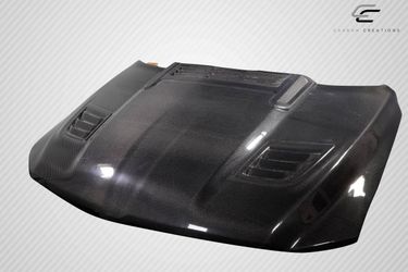 Blemished 2019-2023 Dodge Ram Carbon Creations Rebel Mopar Look Hood - 1 Piece