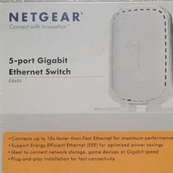 Netgear 5 port Gigabit Ethernet Switch