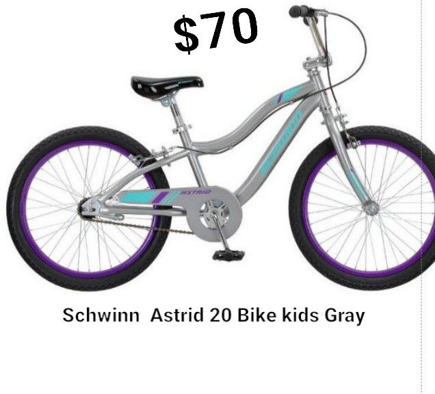 New Astrid Bike Kids Gray Blue 20 In