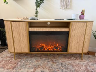 TV Stand with Electric Fireplace