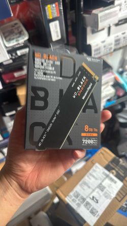 WD_BLACK 8TB SN850X NVMe Internal Gaming SSD Solid State Drive - Gen4 PCIe, M.2 2280, Up to 7,200 MB/s - WDS800T2X0E