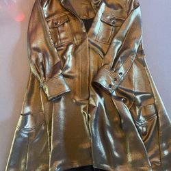 BCBGMAXAZRIA EMILEE GOLD DRESS