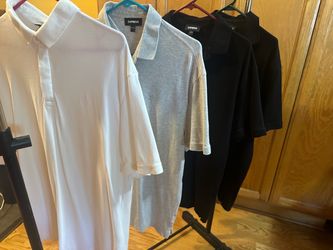 Express Men's Polo Shirts Size Large. $10 Each.  Excellent Condition!!