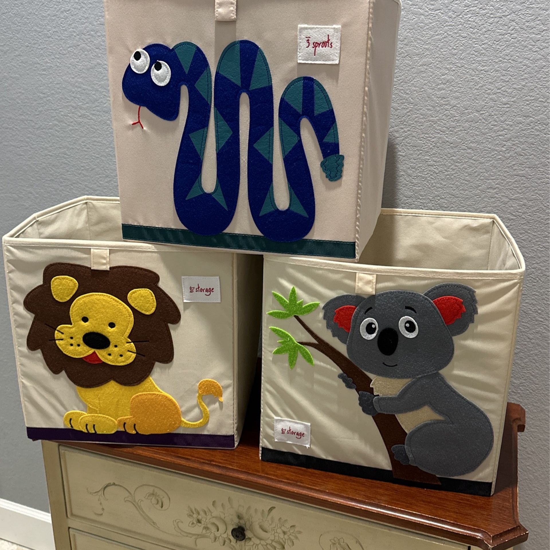 Foldable Animal Canvas Storage Toy Box/Bin/Cube/Chest/Basket/Organizer For Kids