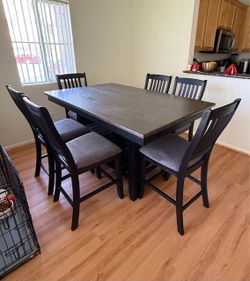 Counter height dining table set