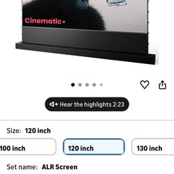 Projector Screen Powered Floor Rising ALR 120”