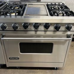 VIKING 36”WIDE GAS RANGE STOVE STAINLESS STEEL 