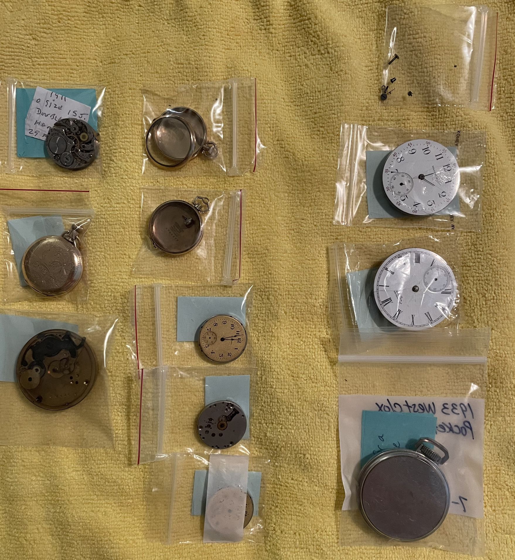 Antique Pocket Watch Collection Lot (10 Pieces)