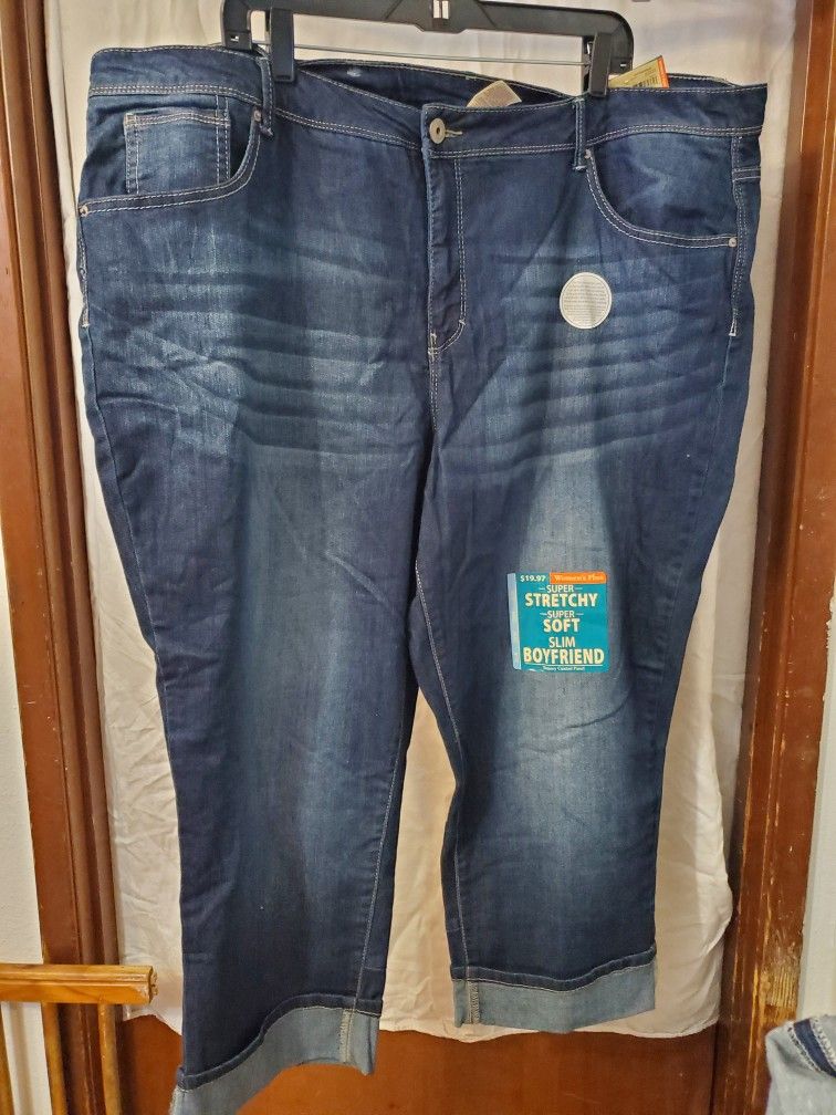 BNWT Stretchy PLUS SIZE 26W JEAN CAPRIS