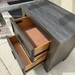 Liberty Furniture 2-Drawer Nightstand – Refinished with New Herringbone Veneer Top – 28x17x28