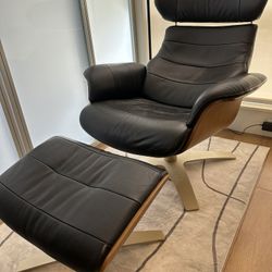 Eames Replica Leather Chair And Ottoman