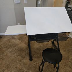Adjustable Drawing Or Drafting Desk.