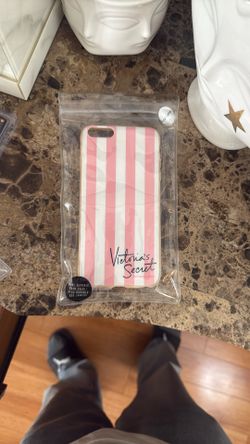 Victorias Secret Pink And White iPhone 6+ Phone Case 