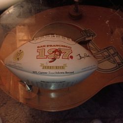 Jerry Rice Football And Signed 
