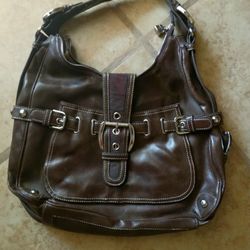 Kathy Ireland Dark Chocolate Handbag Purse 