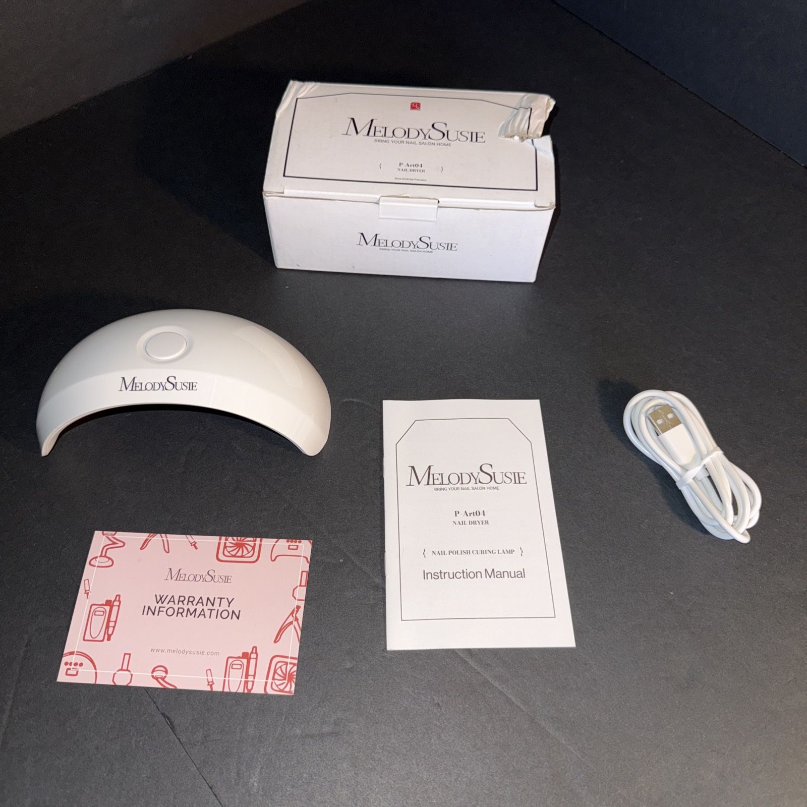 Melodysusie Starter-Friendly Mini LED UV Nail Lamp with 2 Timers 