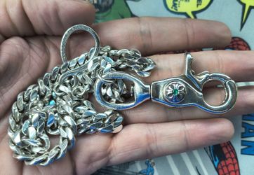 Wallet Chain Natural Emerald