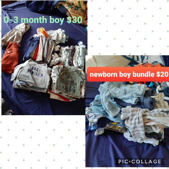 Baby Boy Clothes Size Newborn & 0-3 Months