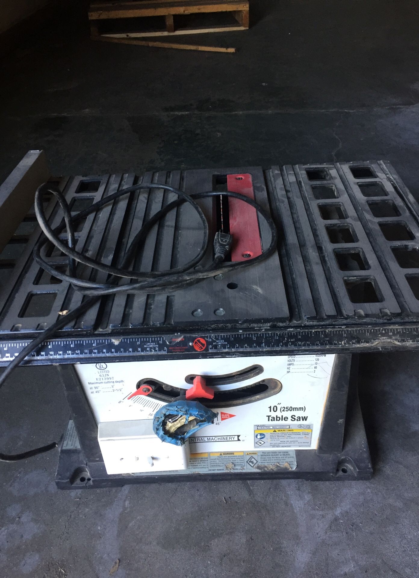10” table saw