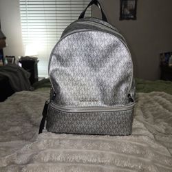 MK Silver Backpack 