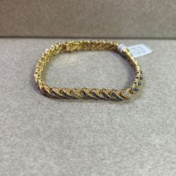 Tennis Gold Bracelet 