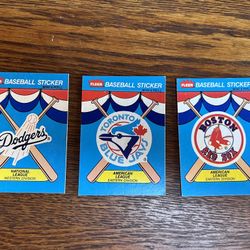 1989, Fleer Baseball Sticker Logo Cards