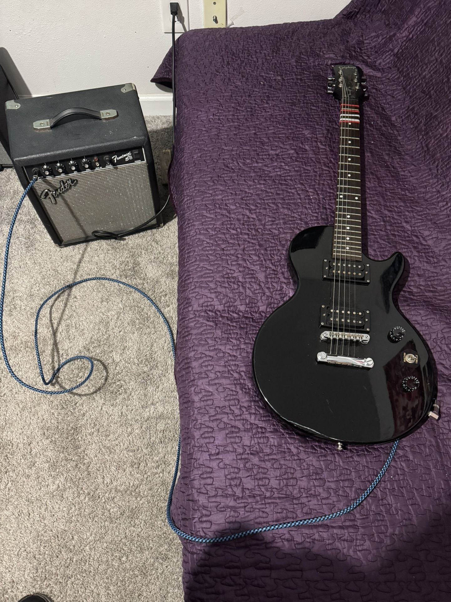 Fender Electric Guitar And Amp