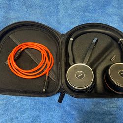 Jabra Evolve 75 Wireless Headset Noise Cancellation HSC040W W/ USB