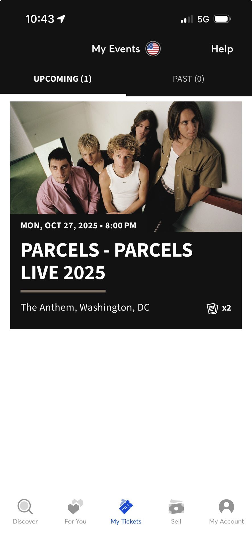 2 Parcels Tickets - Washington DC