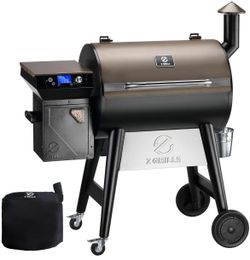 Z GRILLS 8-in-1 Electric Wood Pellet Grill & Smoker, PID V3.0,7002C 697 in sq cooking area, LCD Display, built-in meat probes, easy hopper clean-out, 