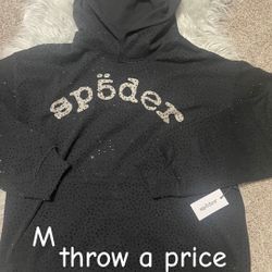 Vvs black spider hoodie