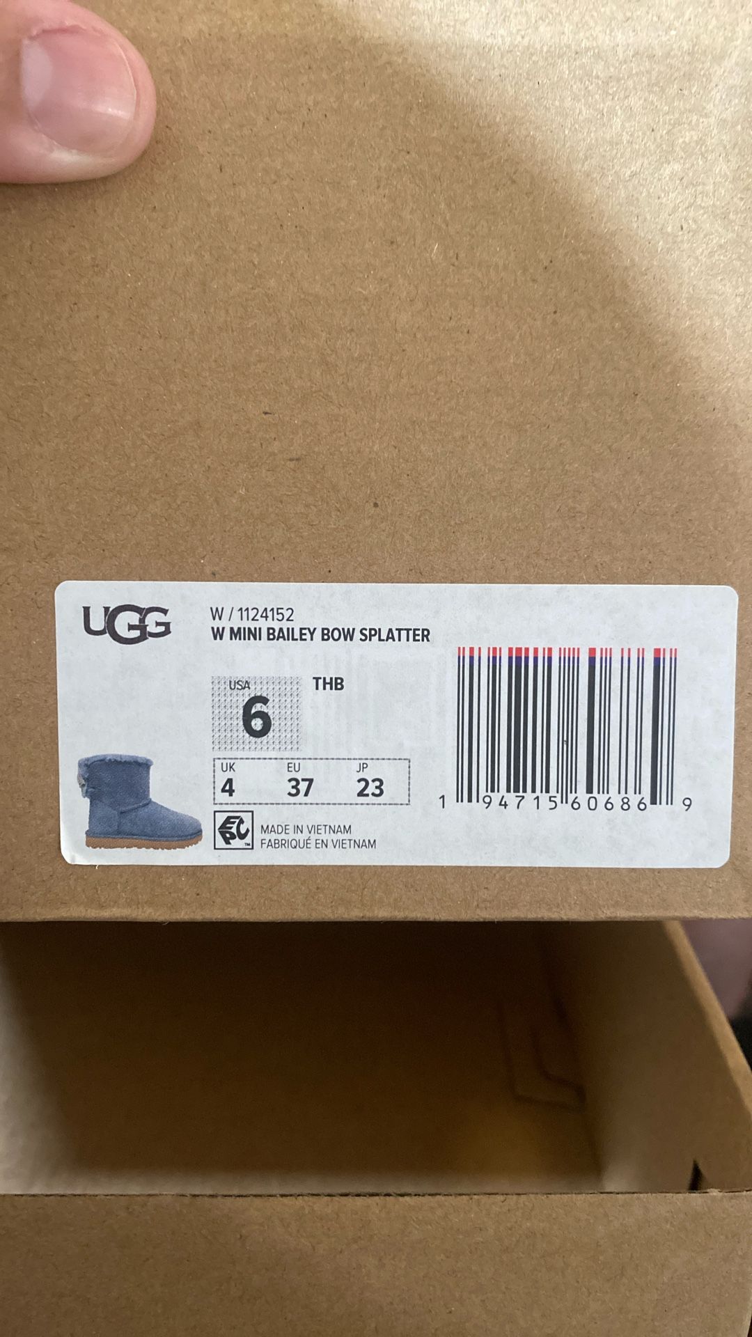 UGG With Mini Bow Splatter