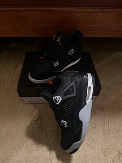 Jordan 4 Black Canvas GS Size 7Y - $140 OBO