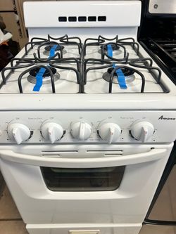 Amana white stove (delivery+install available) width 20”