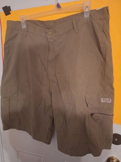 Wrangler Men's Khaki Cargo Shorts-$15
