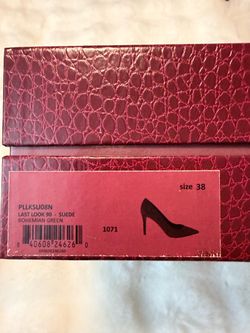 Tamara Mellon Green suede pumps 38.5