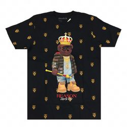 Men’s “Crown Bear” 👑 🐻 tee, black.