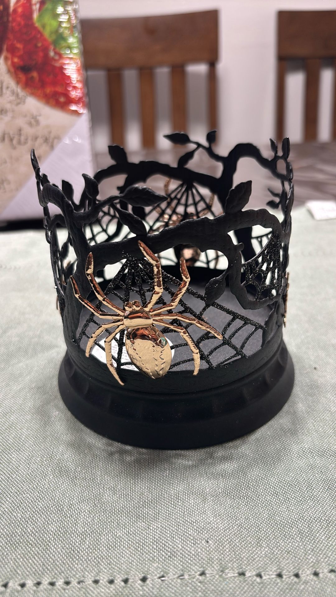 Halloween Candle Holder Compatible with Bath & Body Works and White Barn 3-Wick Candles