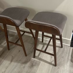 Beautiful Gray Bar Stools From Article