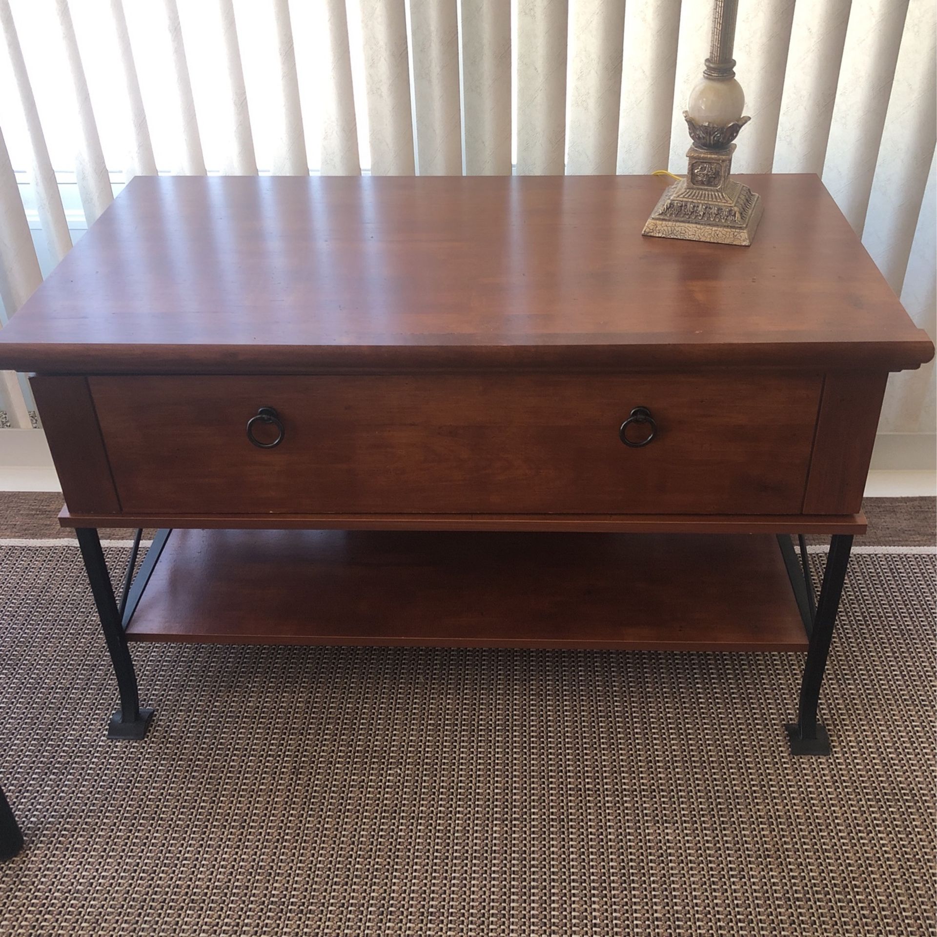 TV Table W Drawer & Shelf $30