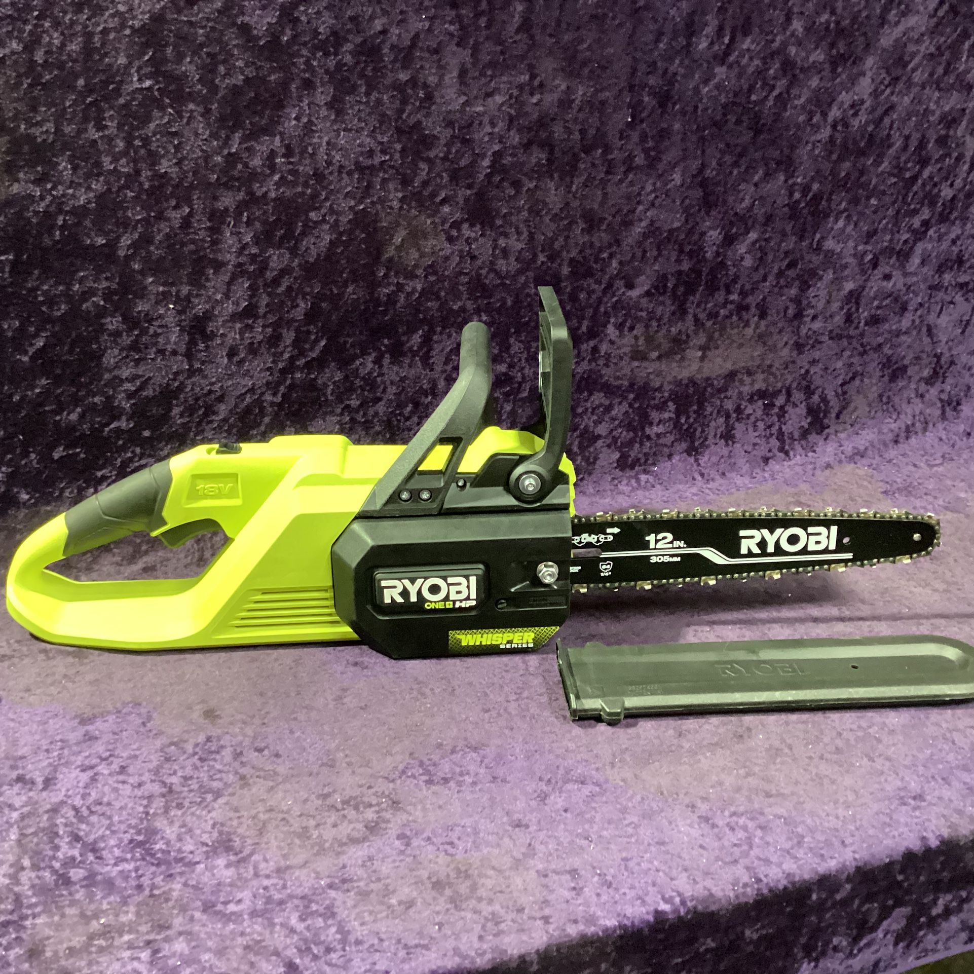 🛠🧰RYOBI ONE+ HP 18V Brushless WHISPER Series 12” Chainsaw GREAT COND!(Tool Only)-$120!🧰🛠