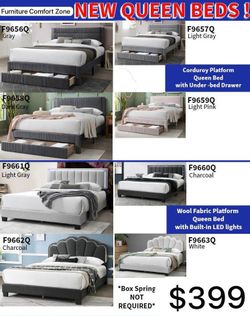 New Q Bed, Living Room Set, Dining Set Available In Stock 