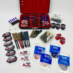 Lot of Darts / Dart Parts Flights Tips Shafts 50+ Pieces New & Used