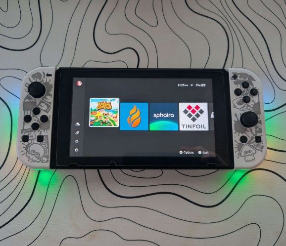 Custom V1 Nintendo Switch – Tri-OS (CFW + Linux + Android) – Pro Controller + 400GB SD + Box