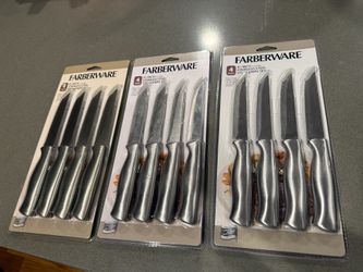 New Faberware Stainless Steel Steak Knives