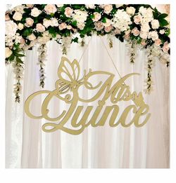 Mis Quince Sign - Backdrop 15th Bday Decor