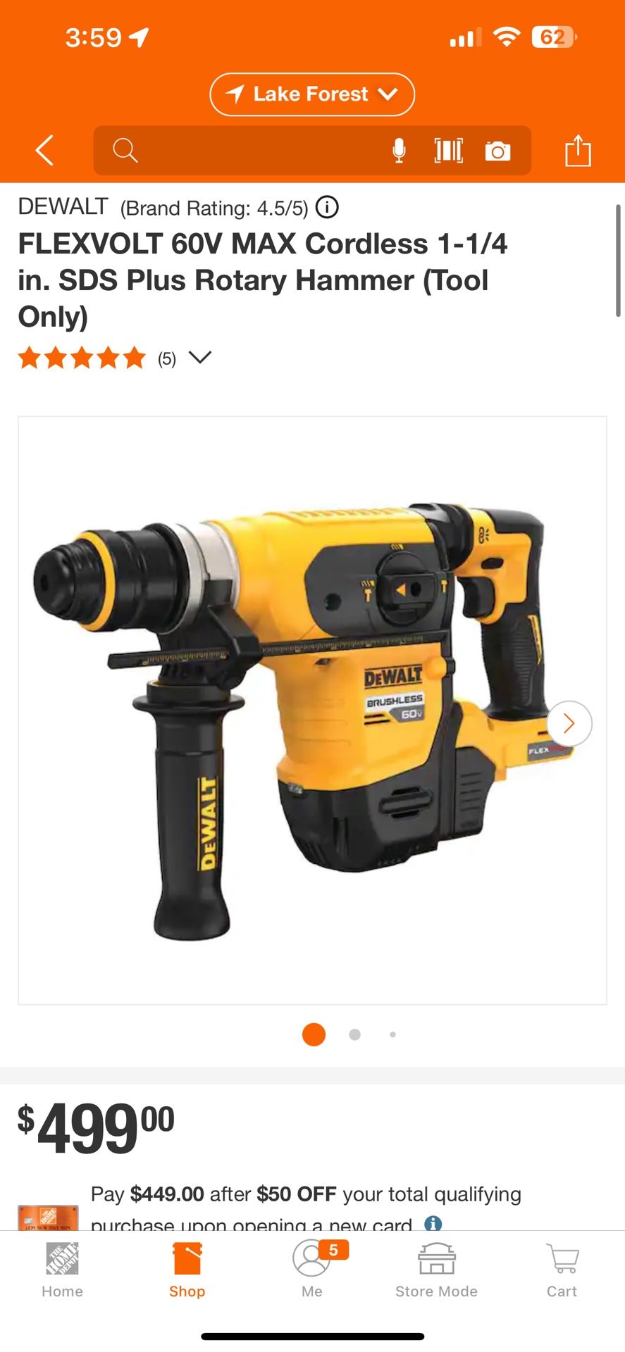 60v Max Dewalt Flexvolt Sds 60v Max Rotary Sds Max Cordless Hammer